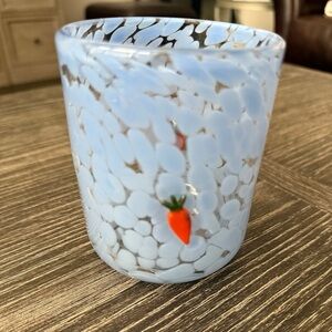 NWT Anthropologie Carrot Old Fashioned Juice Glass